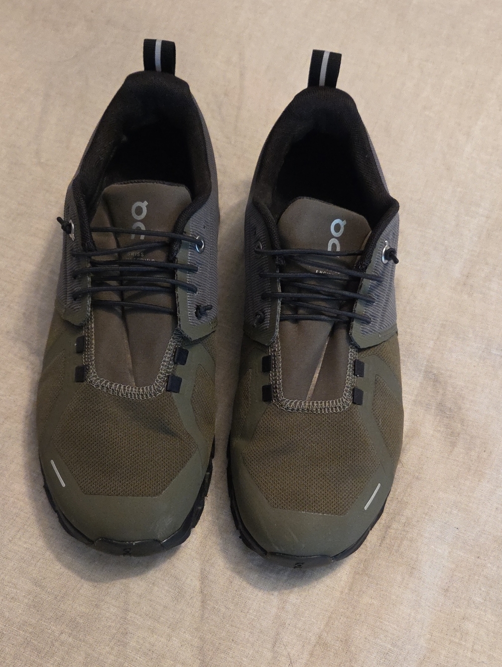 On Running Cloud Women's Olive Green Lightweight Trainer
